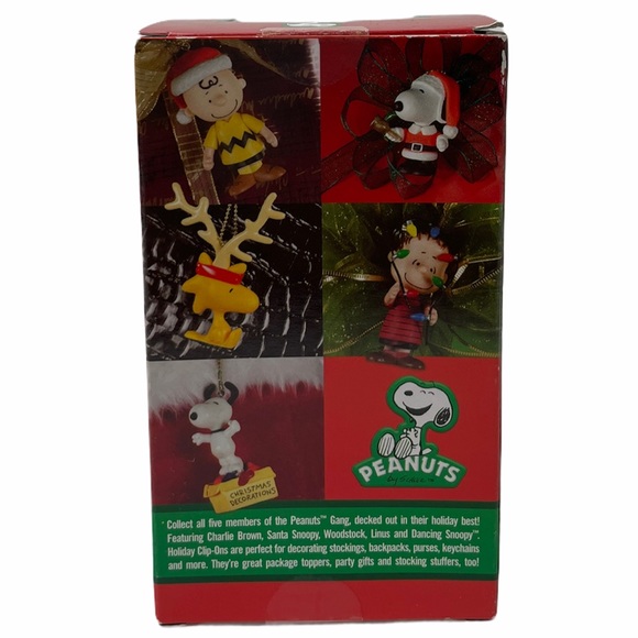 Vintage Holiday Linus Peanuts Christmas Ornament Clip Rare Retired